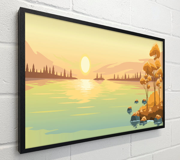 The Sun Sets On The Lake