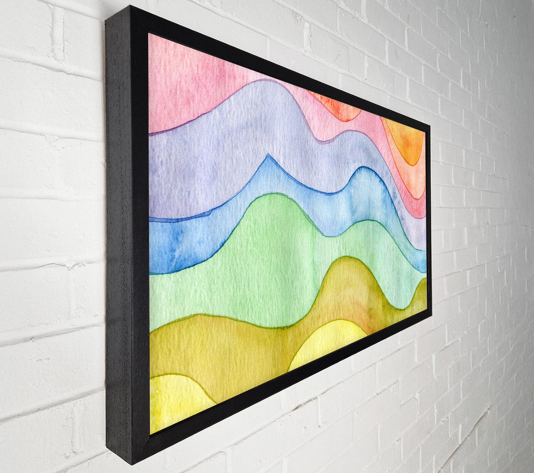  A Canvas Print of Flow Of The Colour Water Canvas Wall Art