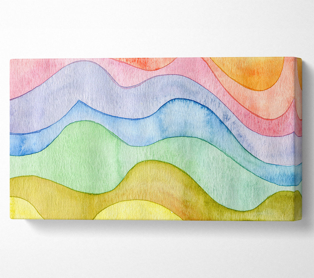  A Canvas Print of Flow Of The Colour Water Canvas Wall Art