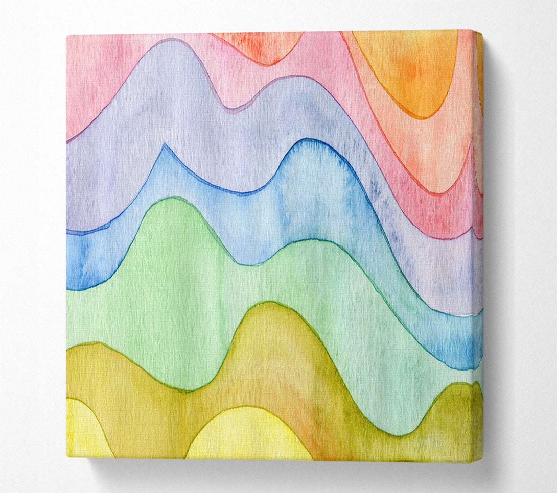 A Canvas Print of Flow Of The Colour Water Canvas Wall Art