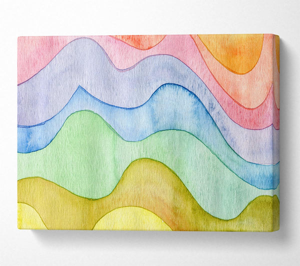  A Canvas Print of Flow Of The Colour Water Canvas Wall Art