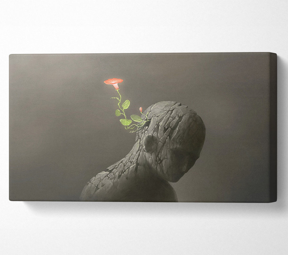  A Canvas Print of The Flower From The Concrete Man Canvas Art