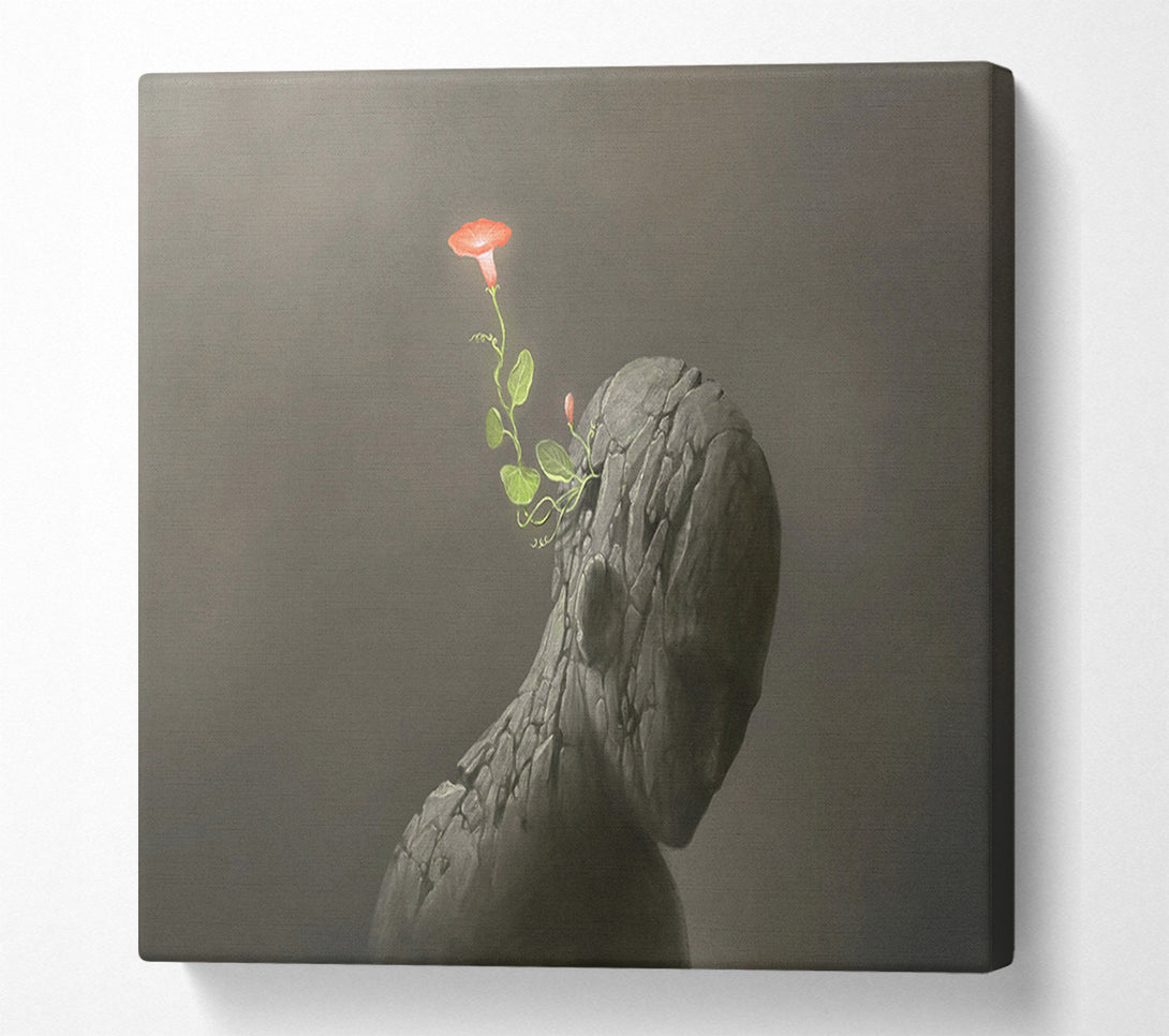  A Canvas Print of The Flower From The Concrete Man Canvas Art