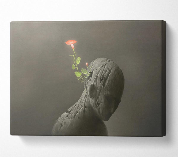  A Canvas Print of The Flower From The Concrete Man Canvas Art