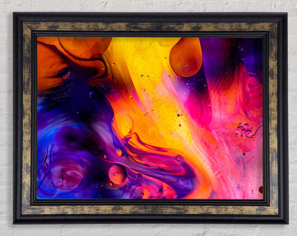 Lava And Cool Flow Framed Print