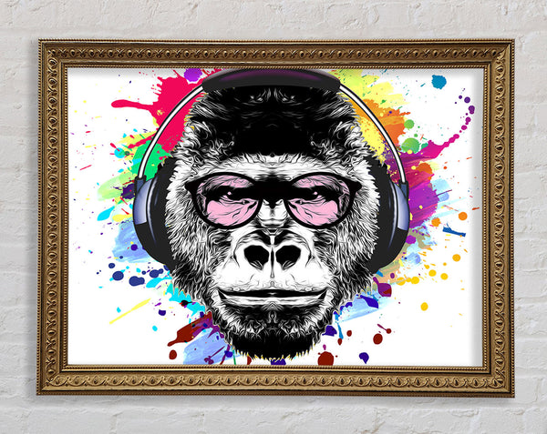 Gorilla Brille Farbspritzer