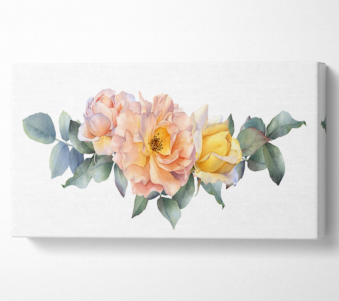  A Canvas Print of The Blush Pink Rose Canvas Art