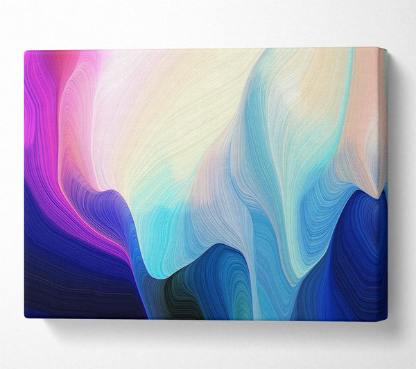 A Canvas Print of Dropping Colour And Waves Canvas Art