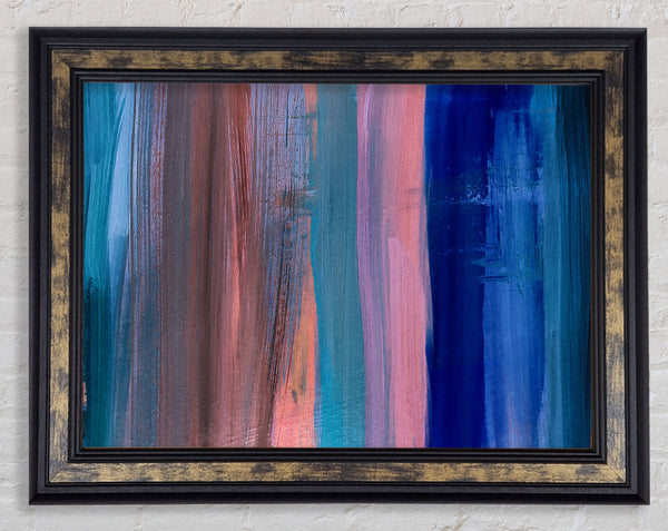 Vertical Drop Of Waves Framed Print