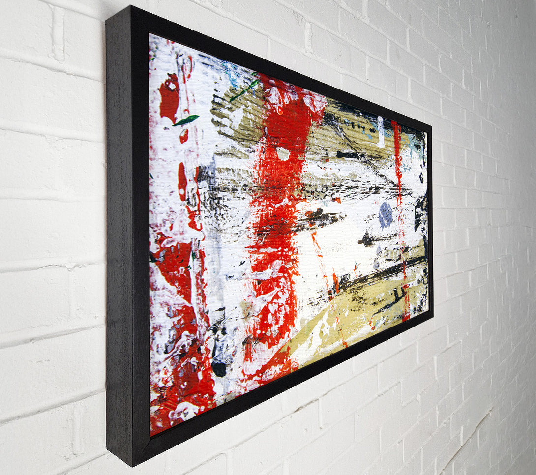  A Canvas Print of Distorted Red Patch Canvas Print