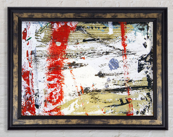 Distorted Red Patch Framed Print