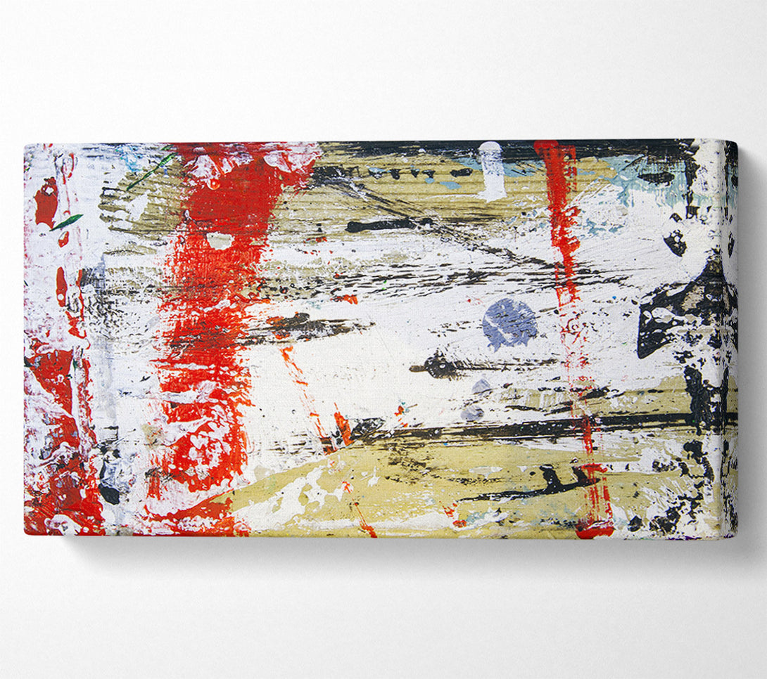  A Canvas Print of Distorted Red Patch Canvas Print