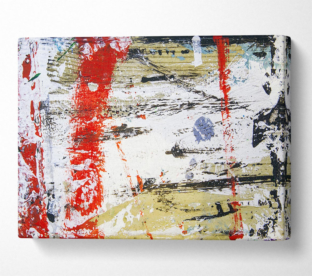  A Canvas Print of Distorted Red Patch Canvas Print