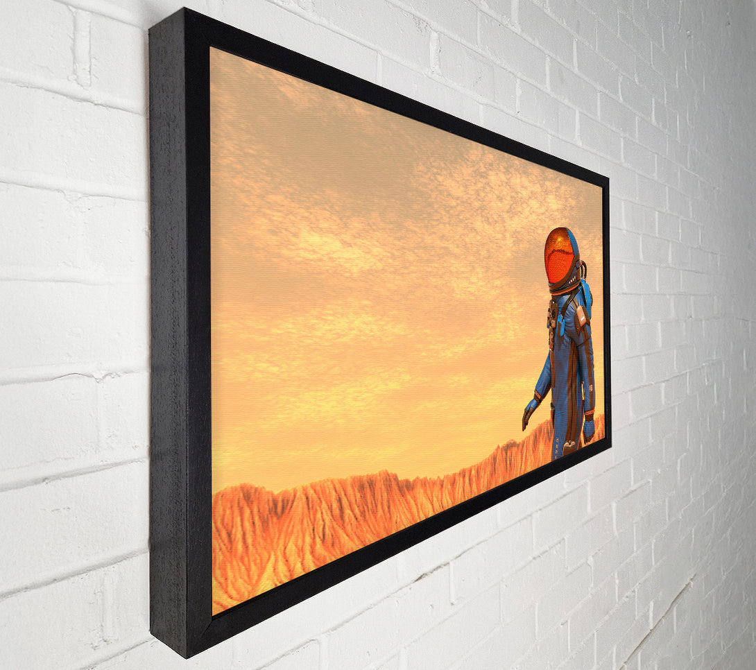  A Canvas Print of The Space Man In Mars Canvas Print