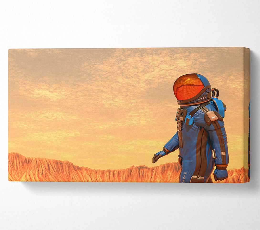  A Canvas Print of The Space Man In Mars Canvas Print