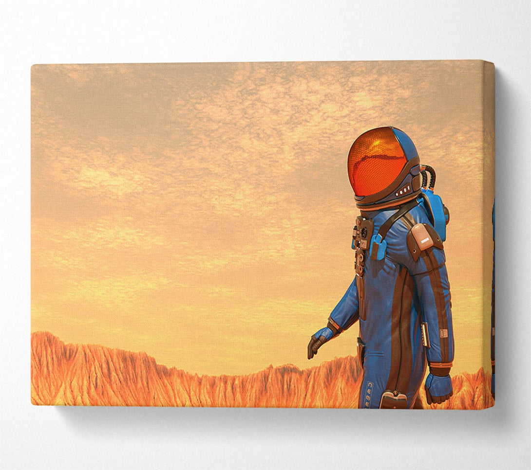  A Canvas Print of The Space Man In Mars Canvas Print