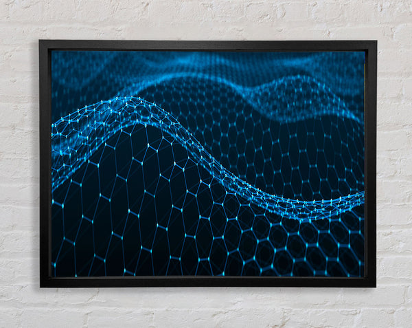 The Waves Of Technology Framed Print