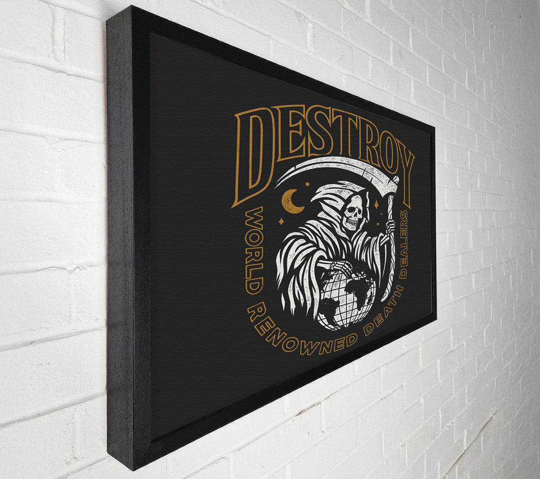  A Canvas Print of Destroy Tattoo Canvas Print