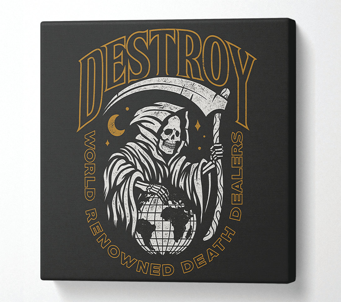  A Canvas Print of Destroy Tattoo Canvas Print