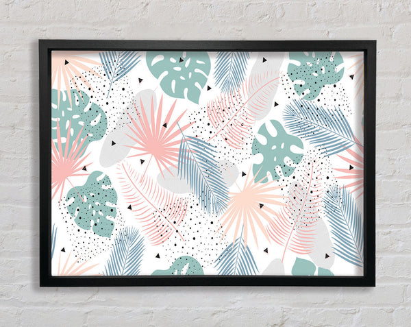 The Modern Cheese Plant Pattern Framed Print
