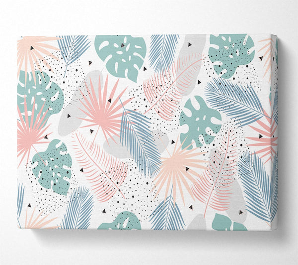  A Canvas Print of The Modern Cheese Plant Pattern Canvas Art