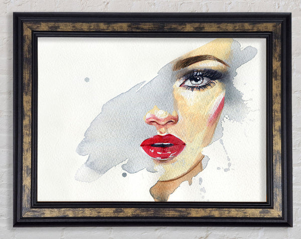 Washed Face Visual Framed Print