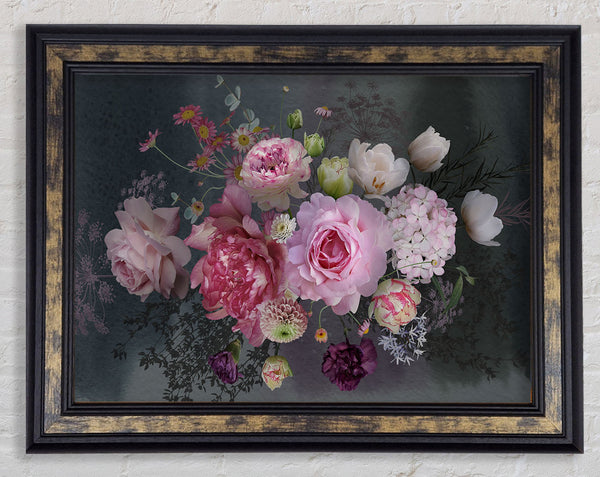 Realism Flowers Framed Print