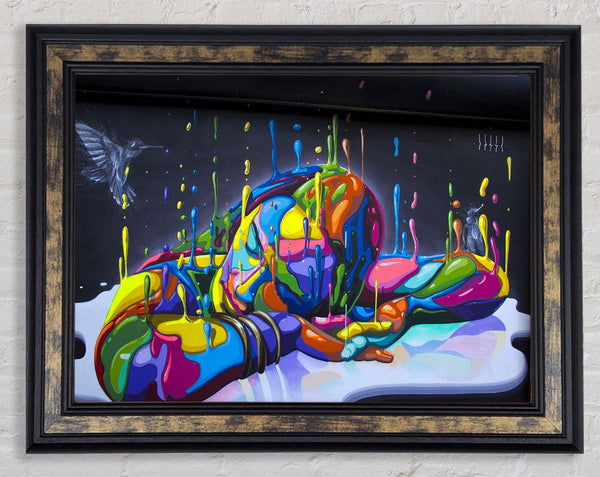 The Paint Slumber Framed Print