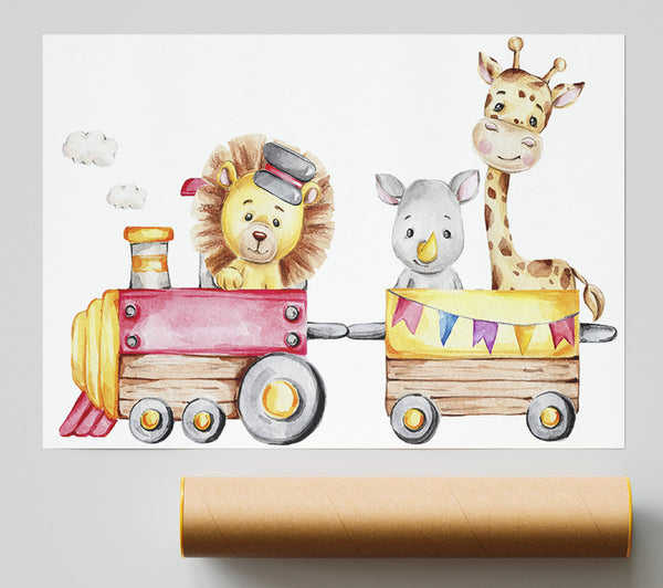 The Animal Train Print