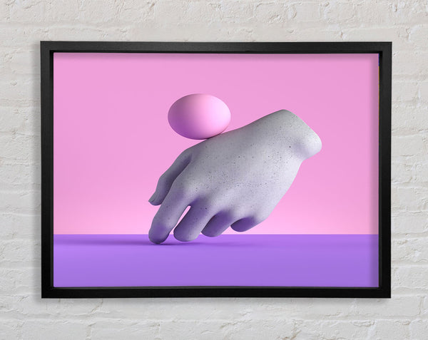 The Hand Sphere Framed Print