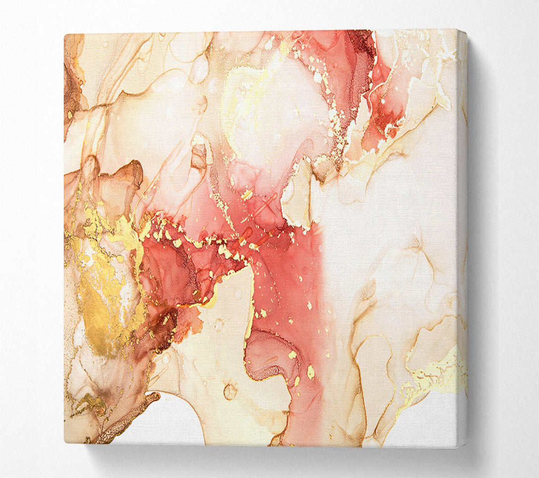  A Canvas Print of The Pink Glitter Wave Canvas Print