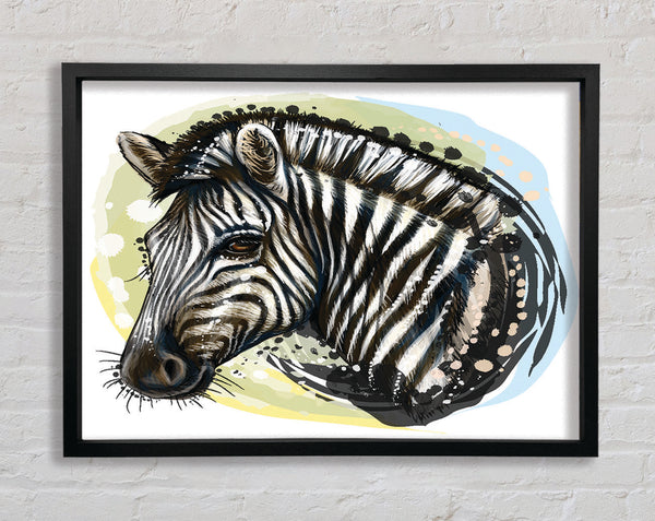 Watercolour Zebra Look
