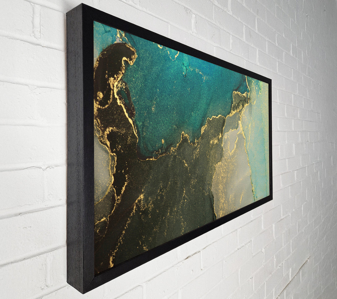  A Canvas Print of Glitter Shimmer Teal Canvas Wall Art