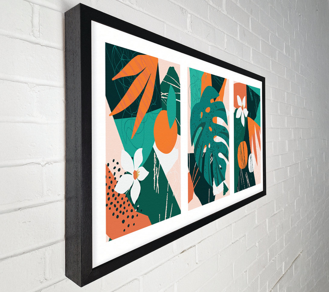  A Canvas Print of The Modern Cheese Plant Set Canvas Wall Art