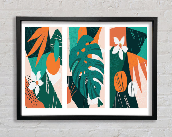 The Modern Cheese Plant Set Framed Print