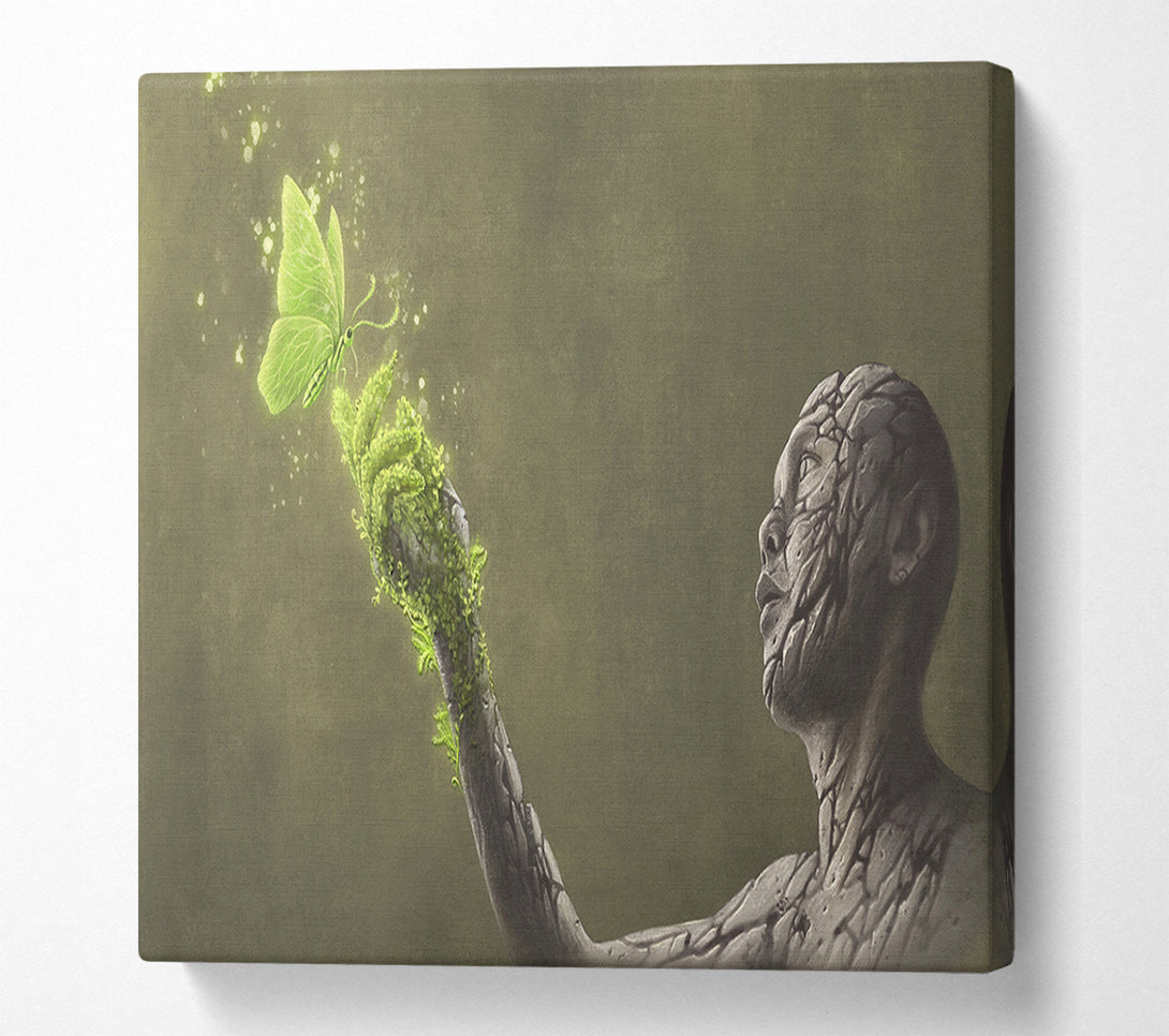  A Canvas Print of The Plant Butterfly Canvas Wall Art