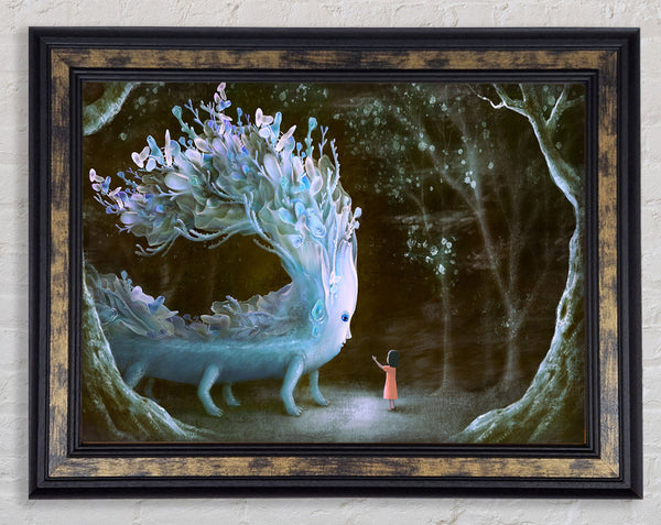 The Weird Mushroom Character Framed Print