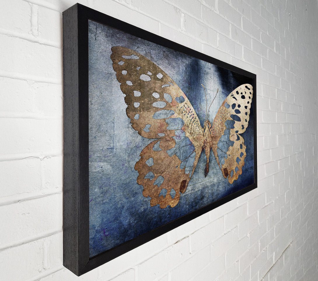  A Canvas Print of Gold Flake Butterfly Canvas Art