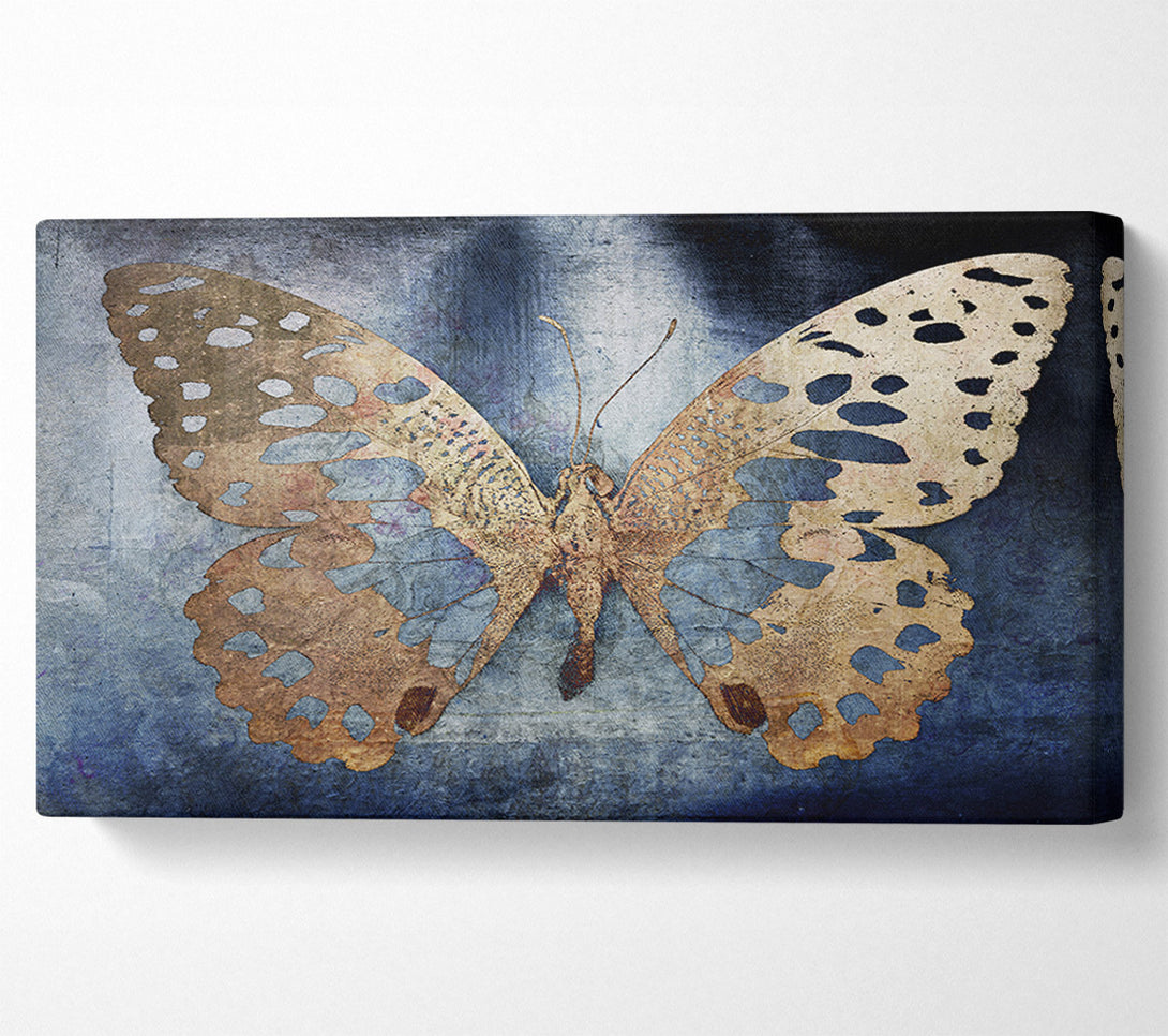  A Canvas Print of Gold Flake Butterfly Canvas Art