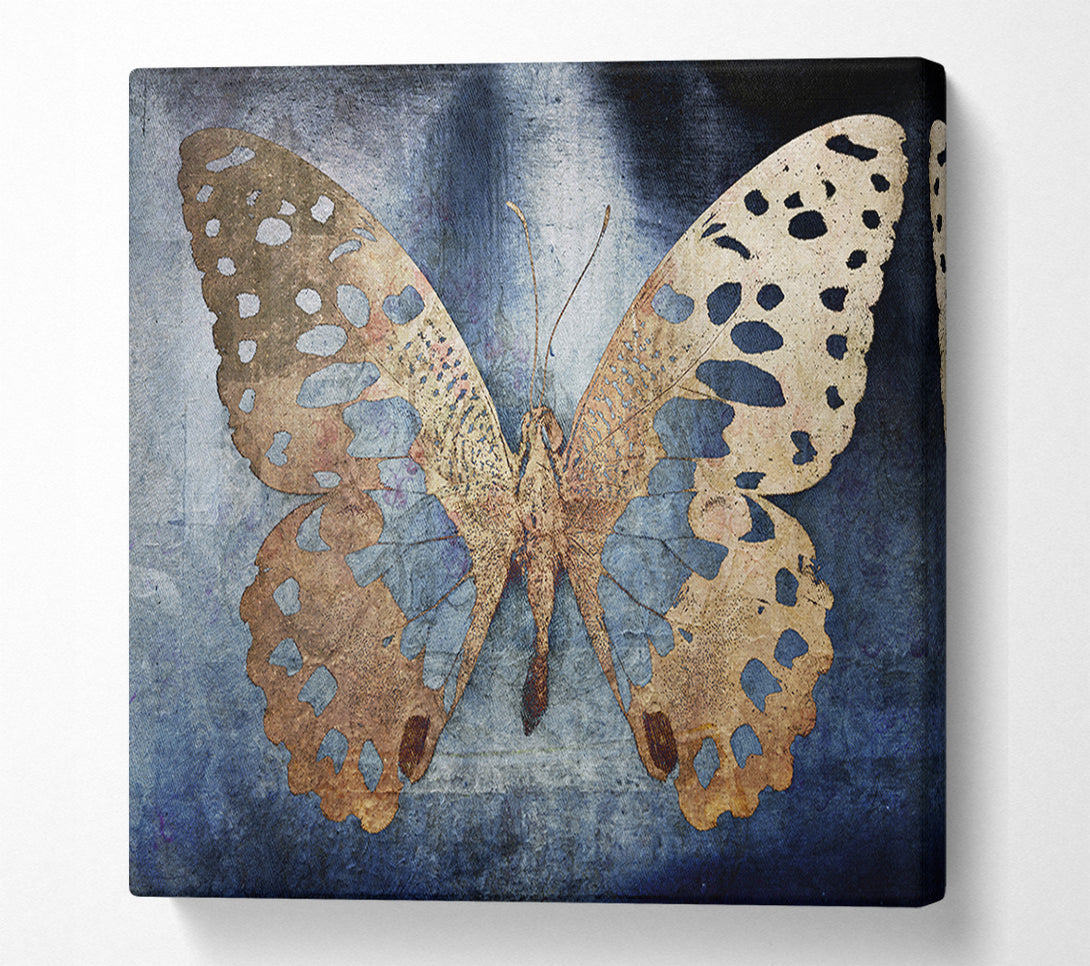  A Canvas Print of Gold Flake Butterfly Canvas Art