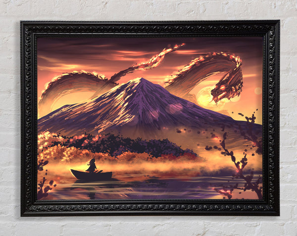 Into The Dragon Mountains Framed Print