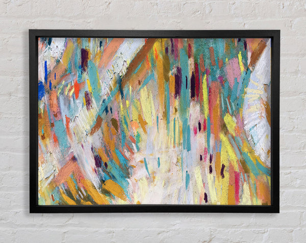 Strikes Of Pastels Framed Print