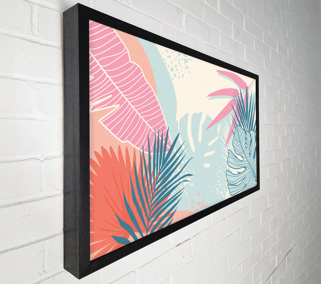 A Canvas Print of Modern Leaf Decor Canvas Art