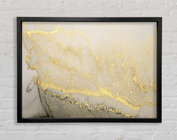 The Stone Gold Glitter Framed Print