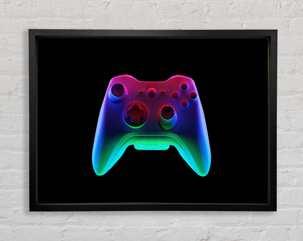 The Neon Controller Framed Print