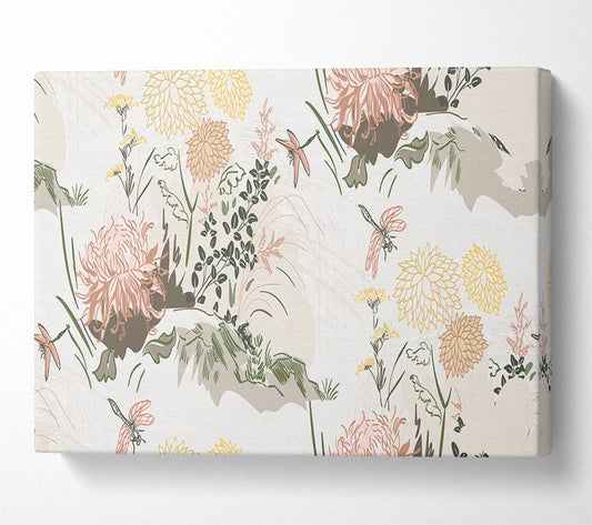 The Floral Blossom Beauty Canvas Wall Art