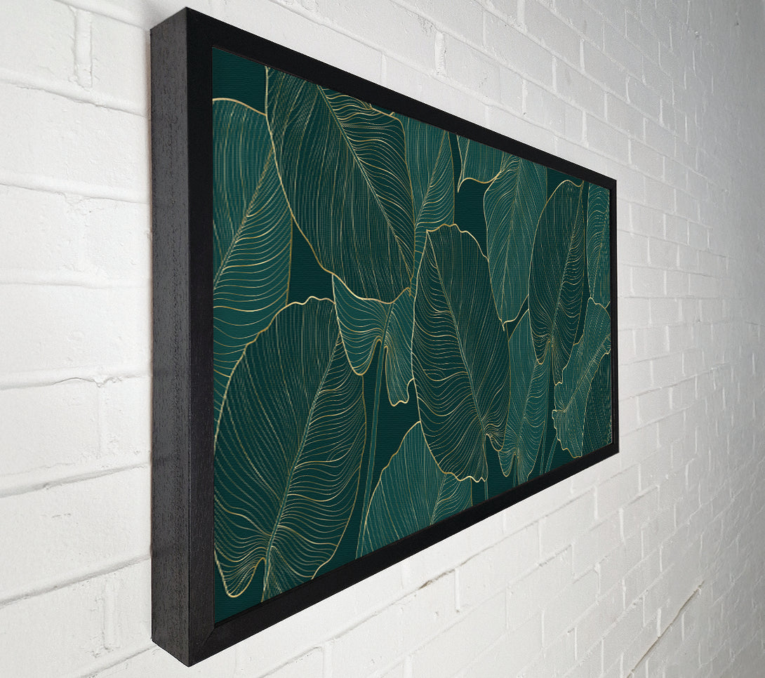  A Canvas Print of Banana Leaf Greens Canvas Print