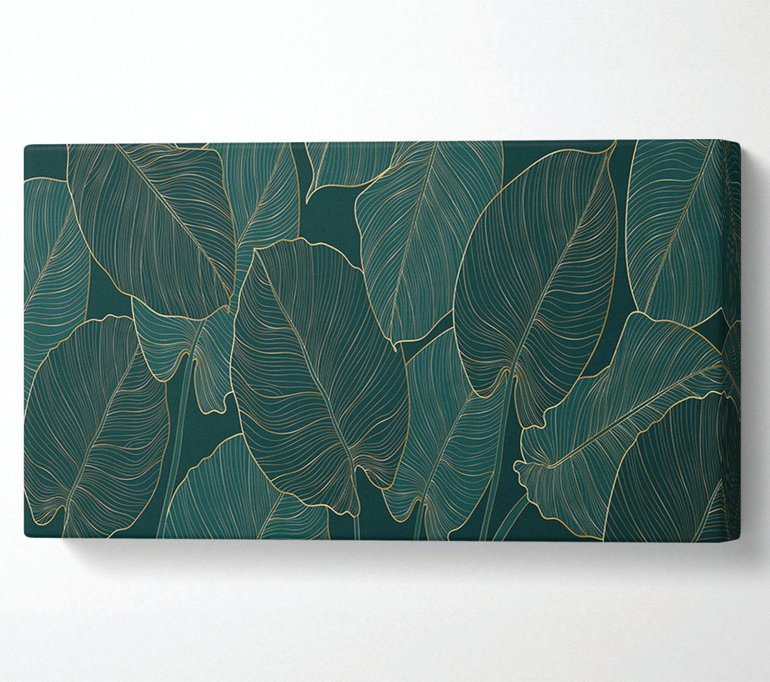  A Canvas Print of Banana Leaf Greens Canvas Print