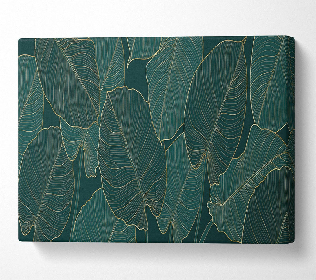  A Canvas Print of Banana Leaf Greens Canvas Print