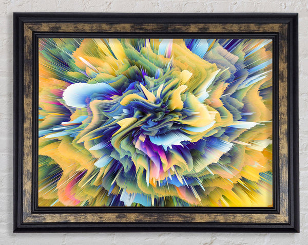 Ribbon Swirl Waves Framed Print